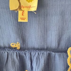 Blue with Yellow top